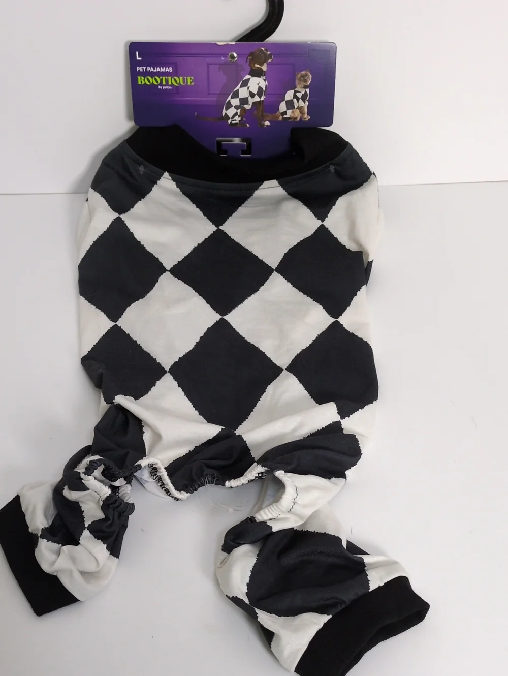NWT Bootique Large Harlequin Diamond Pet Pajamas Halloween Dog Jumpsuit Petco